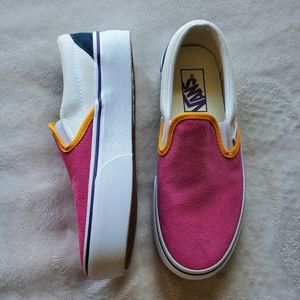 VANS Color Block Suede Skate Shoes WOM7 MEN5.5